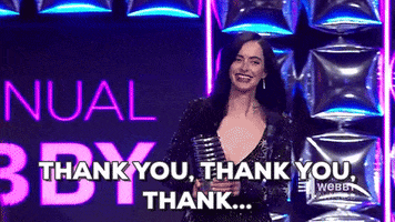 Jessica Jones Thank You GIF by The Webby Awards