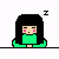 Sleepy 8-Bit GIF by Kagami Shinohara