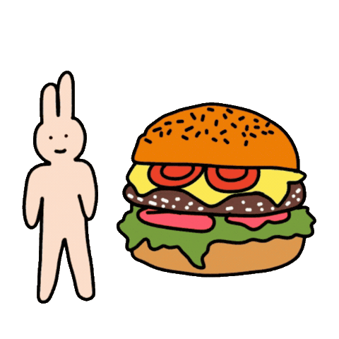 Burger Eating Sticker