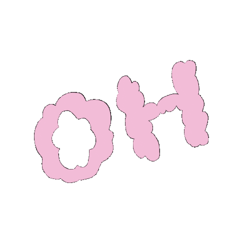 Pink Illustration Sticker