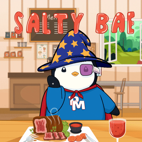 Hungry Salt Bae GIF by Pudgy Penguins