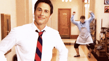 parks and recreation dancing GIF