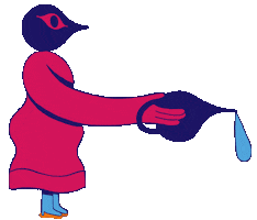 Pink Drop Sticker by Festival of Animation Berlin