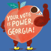 Voting Georgia Peach GIF by Creative Courage