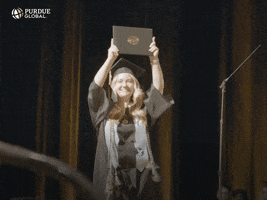 Graduation Day Graduate GIF by PurdueGlobal