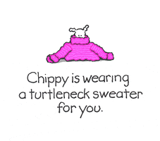 Bundle Up Sweater Weather GIF by Chippy the Dog