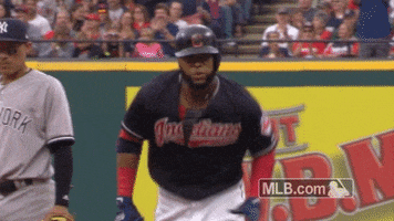 Cleveland Indians Shrug GIF by MLB