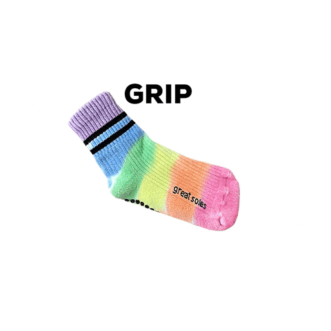 GSsocial grip socks barre socks sticky socks great soles GIF