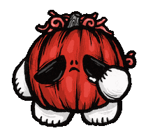 Sad Halloween Sticker by hollowist