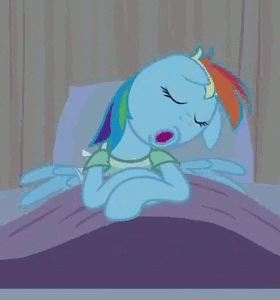 my little pony sleeping GIF
