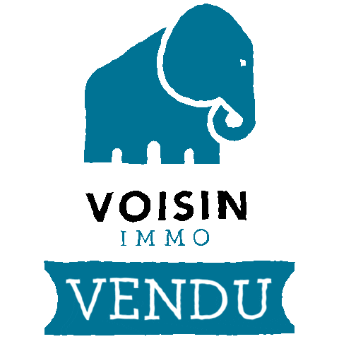 Elephant Vendu Sticker by Voisin Immo