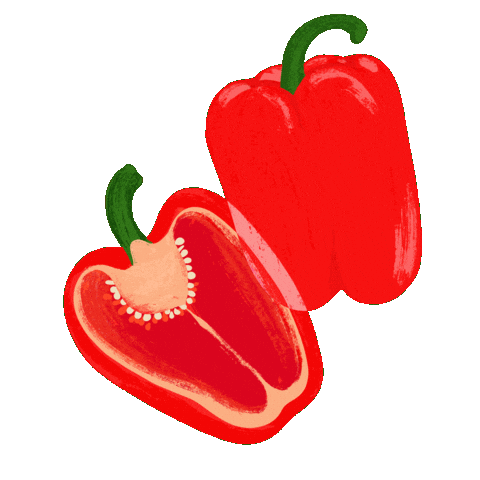 Vegetable Capsicum Sticker by Erstwilder