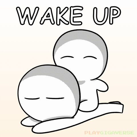 Good Morning Sleeping GIF by Playgigaverse