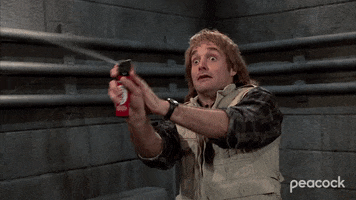 Spraying Will Forte GIF by MacGruber
