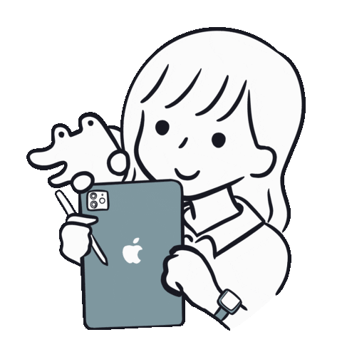 Girl Apple Sticker