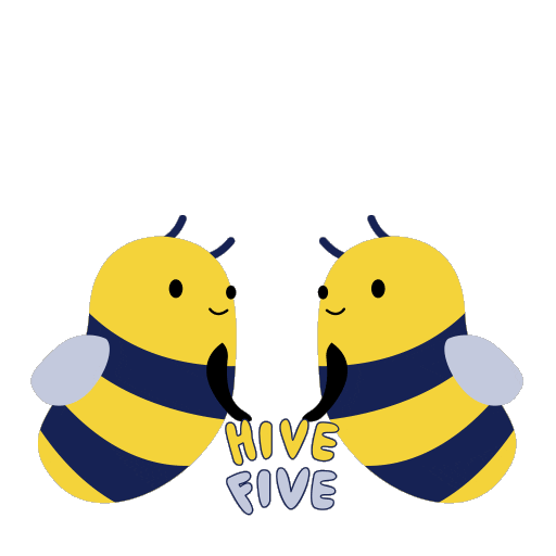 Hi Five Friends Sticker by Planner Bee