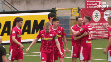 Celebration Congratulations GIF by Cliftonville Football Club