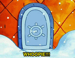 Excited Snow Day GIF by SpongeBob SquarePants