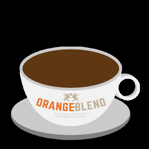OrangeBlend coffee cup de starbucks GIF