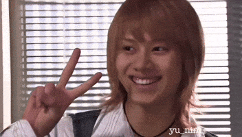 Happy V Sign GIF