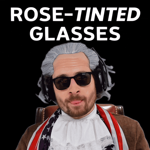 Rose Colored Glasses Bias GIF