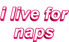 Pink Naps Sticker by AnimatedText