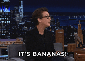Bananas Rachelmaddow GIF by The Tonight Show Starring Jimmy Fallon