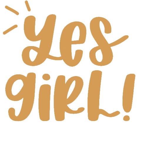 Yes Girl Sticker by Tickled Teal