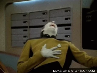Star Trek Laughing GIF