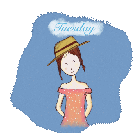 Happy Tuesday Sticker by Jusjetta