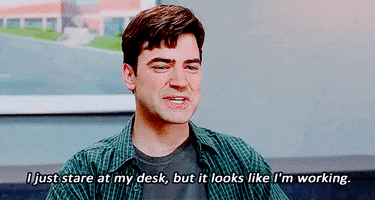 bored office space GIF