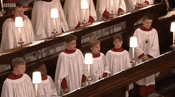 royal wedding choir GIF by BBC