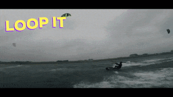 spleene kitesurf kitesurfing kiteboarding kiteloop GIF