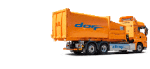 Orange Truck Sticker by Dorr Unternehmensgruppe