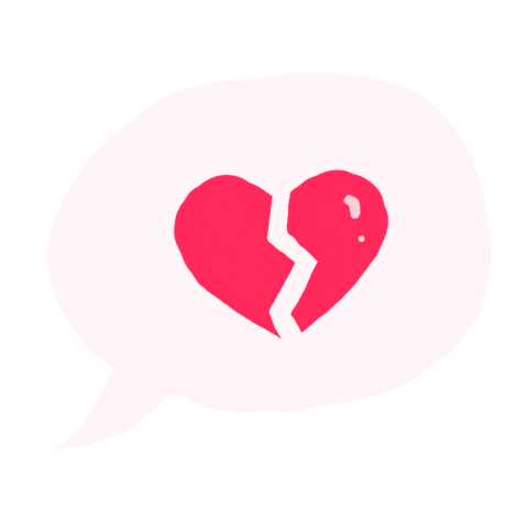 Broken Heart Valentines Sticker