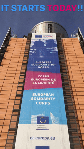 european solidarity corps banner GIF by European Commission