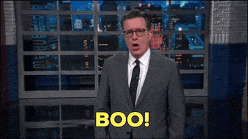 Stephen Colbert Boo GIF by The Late Show With Stephen Colbert