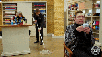 Sewing Bee Cleaning GIF by The Great British Sewing Bee
