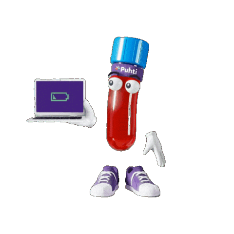 Laptop Kalenteri Sticker by Puhti / Vital