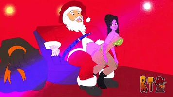 Santa Lapdance GIF