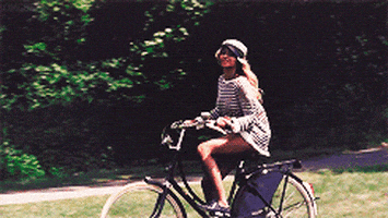 Beyonce Biking GIF
