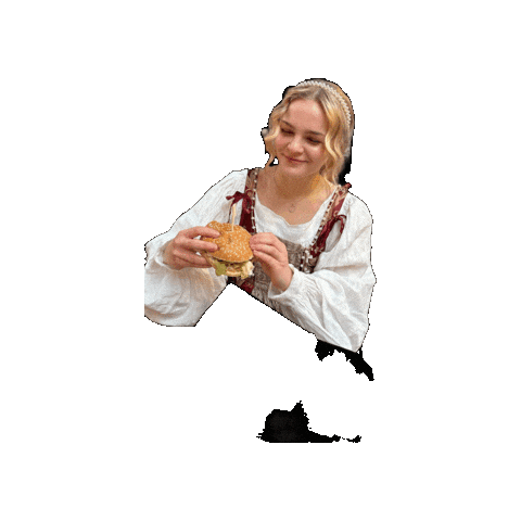 Queen Burger Sticker by Mandoria