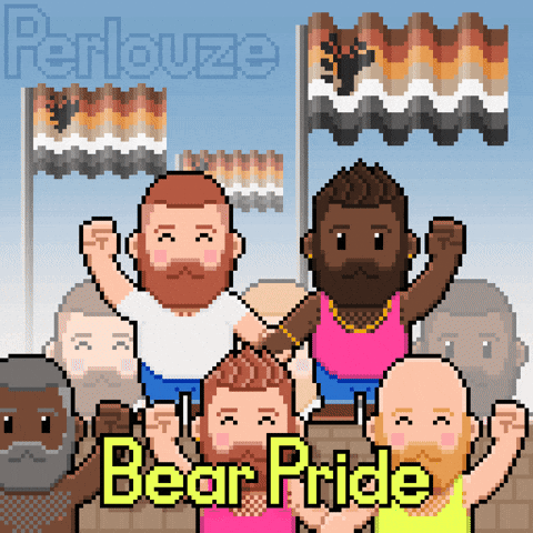Bear Flag Love GIF