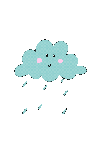 Raining Sticker