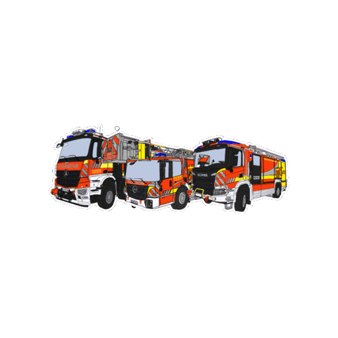 Engine Firefighter Sticker by Feuerwehr Paderborn