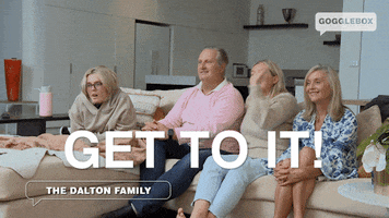 Excited Get To It GIF by Gogglebox Australia