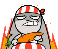 Angry Fire Sticker