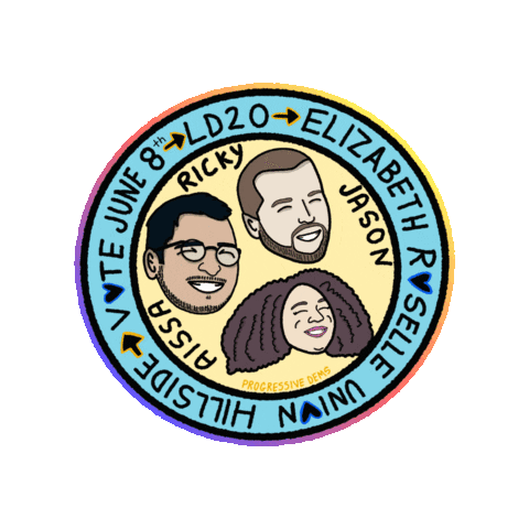 LD- 20 Progressives Democrats Sticker