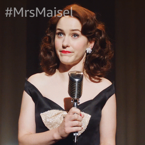 Stand Up Prime Video GIF by The Marvelous Mrs. Maisel