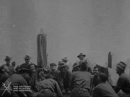 NationalWWIMuseum black and white military footage soldiers GIF